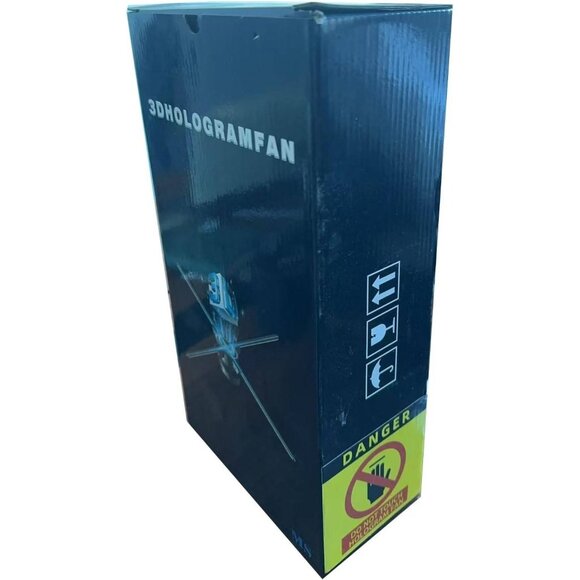 HD 3D Hologram Fan & Projector, 20.5" Display with WiFi, Bluetooth, 1500 Video - Picture 2 of 10